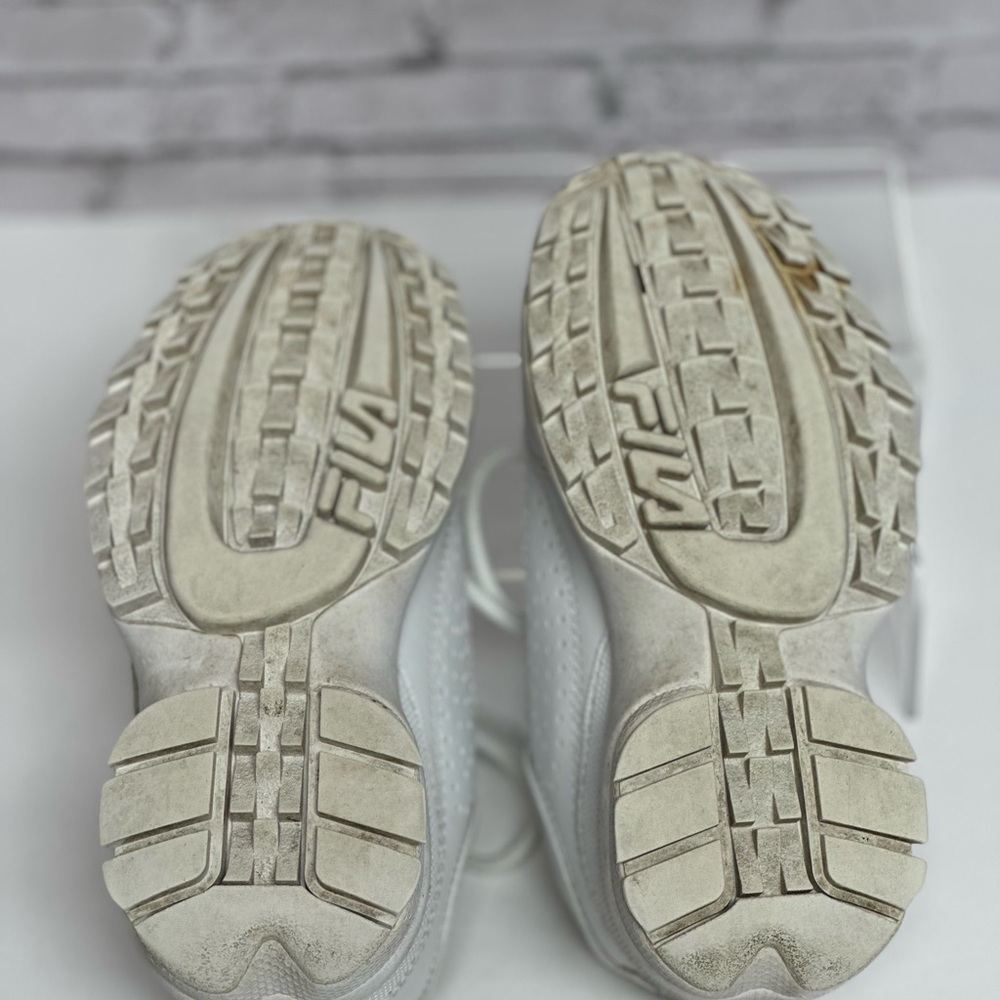 FILA Big Kids Disruptor II Casual Shoes Sneakers FW02945-111 White - Picture 7 of 13
